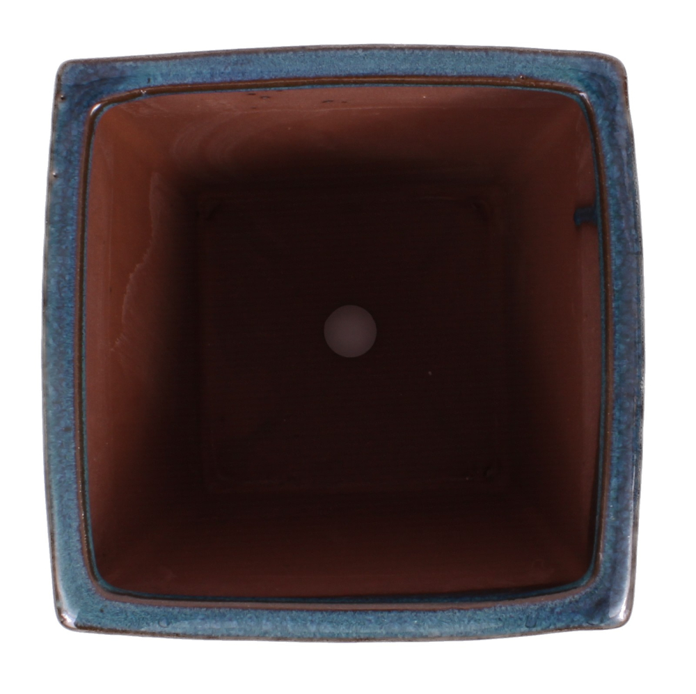 Bonsai - Kaskadenschale 14 x 14 x 19 cm grünblau 50232