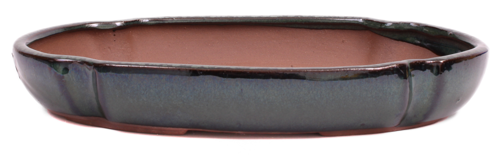 Bonsai - Schale Waldschale oval 27 x 19 x 4.5 cm moosgrün 51040