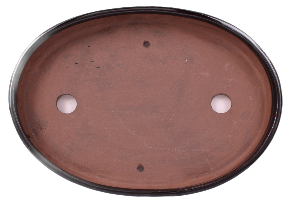 Bonsai - Schale Waldschale oval 31 x 21 x 4.5 cm dunkelblau   51091