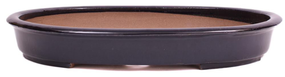 Bonsai - Schale, Waldschale, oval 55 x 42 x 8 cm dunkelblau frostfest  51387