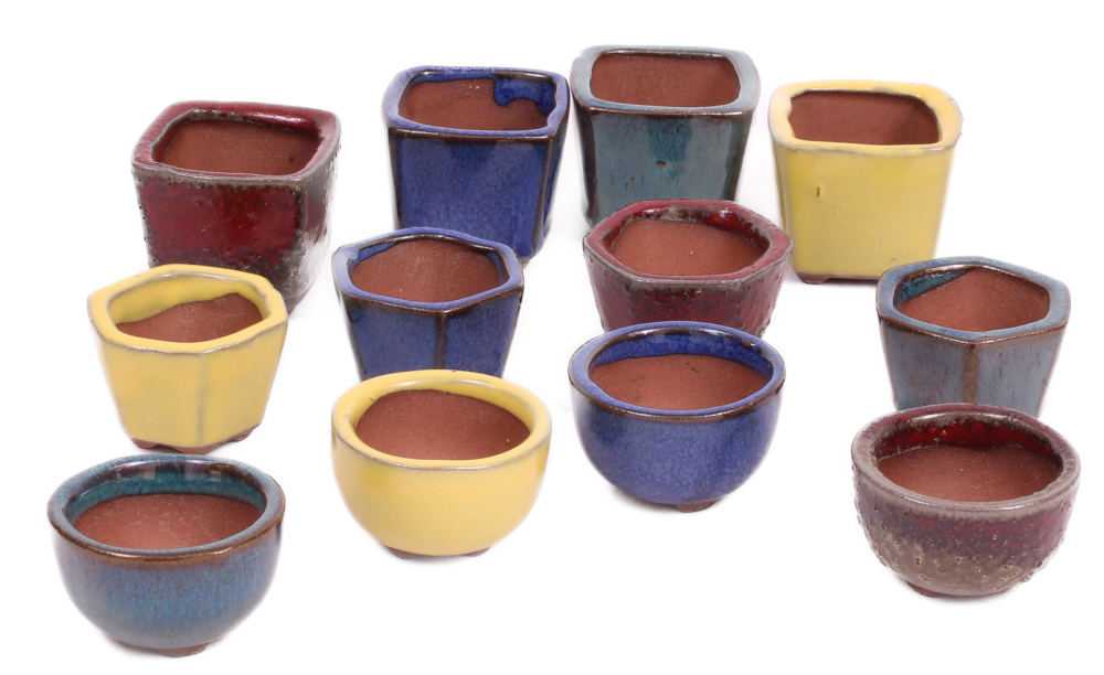 12er-Set Bonsai - Schale, Mameschale, Minischale  ca. 4.5 cm  52001