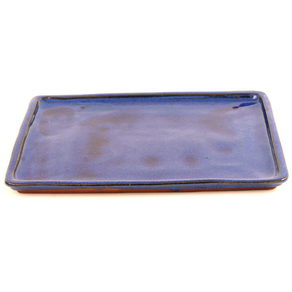 Bonsai - Untersetzer eckig 31.5 x 24.5 (innen 27.5 x 20.5) cm blau Keramik 53301