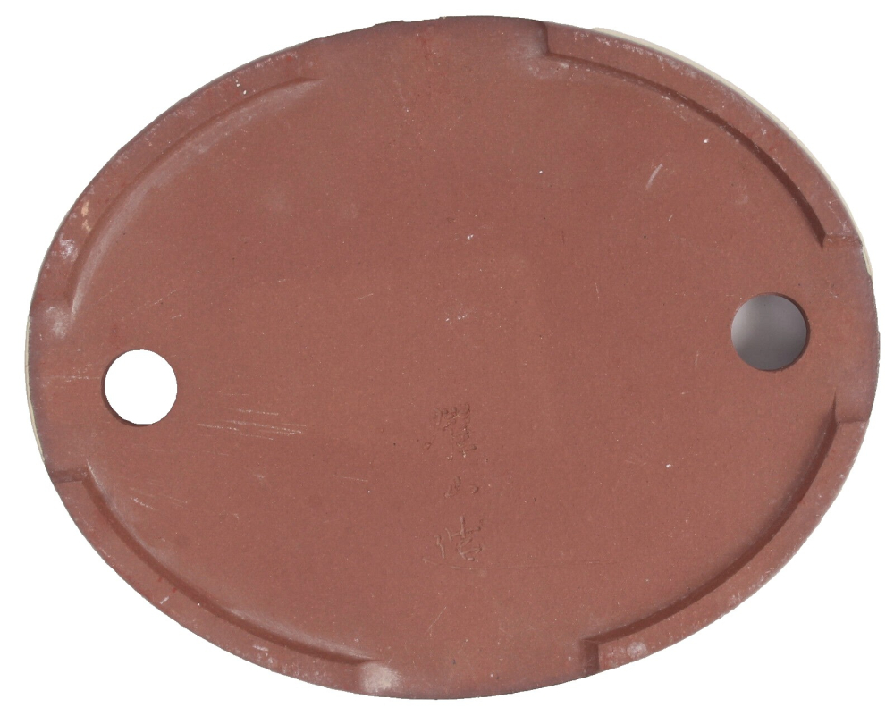 Tokoname Bonsaischale von Youzan - 27,5 x 22 x 3,3 cm - oval - matt gelb - 58100