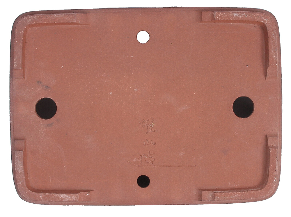 Tokoname Bonsaischale von Youzan - 30,5 x 23 x 6 cm - eckig - blau - 58113