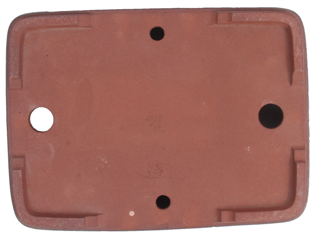 Tokoname Bonsaischale von Youzan - 30 x 22,5 x 6 cm - eckig - blau - 58115