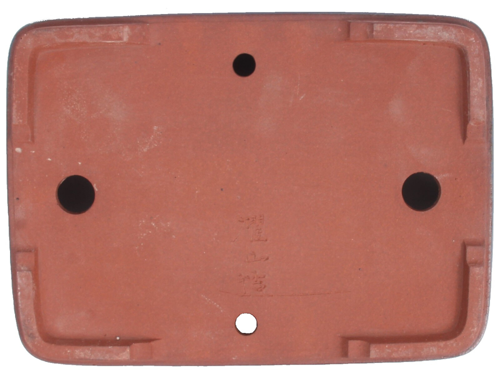 Tokoname Bonsaischale von Youzan - 30,5 x 22,5 x 6 cm - eckig - blau - 58116