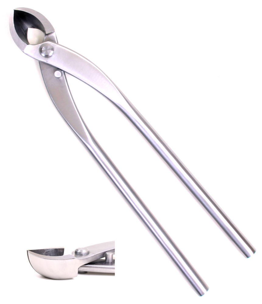 Dingmu Bonsai-Konkavzange 280 mm gebogene Schneide Edelstahl – Art. 60962