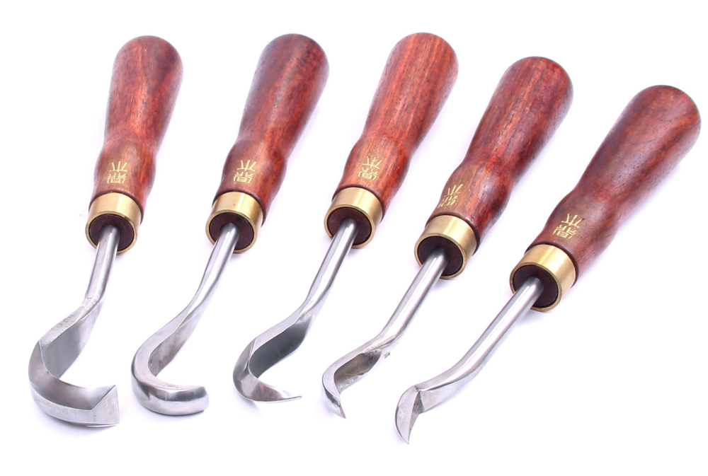 Bonsai Jin + Shari-Werkzeug 5-tlg. Set Schnitzwerkzeug in Bambusbox – Art. 60998