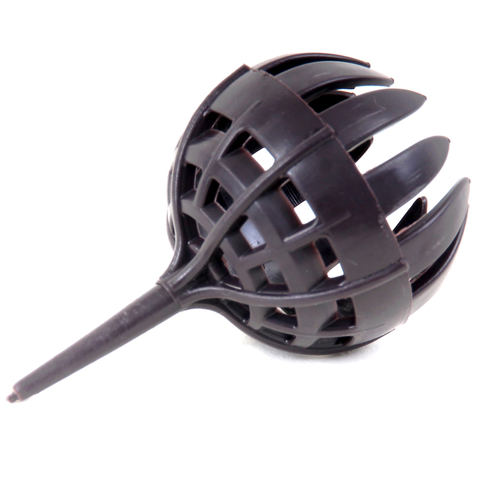 Dünger-Korb, rund mit Pin, dunkelbraun, 3,5 cm Ø  10er Pack   61007