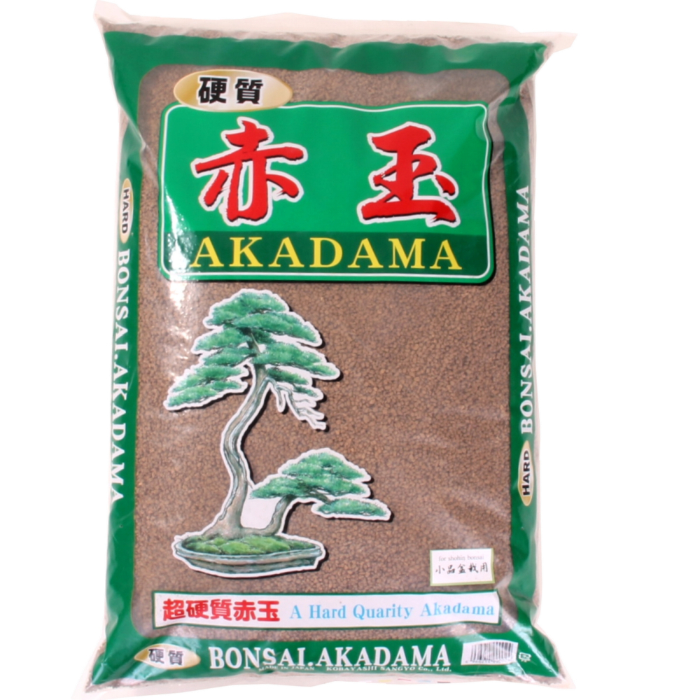 Bonsai-Erde Akadama 1-5 mm 12.5 l Kobayashi extrahart Japan ca. 10 KG