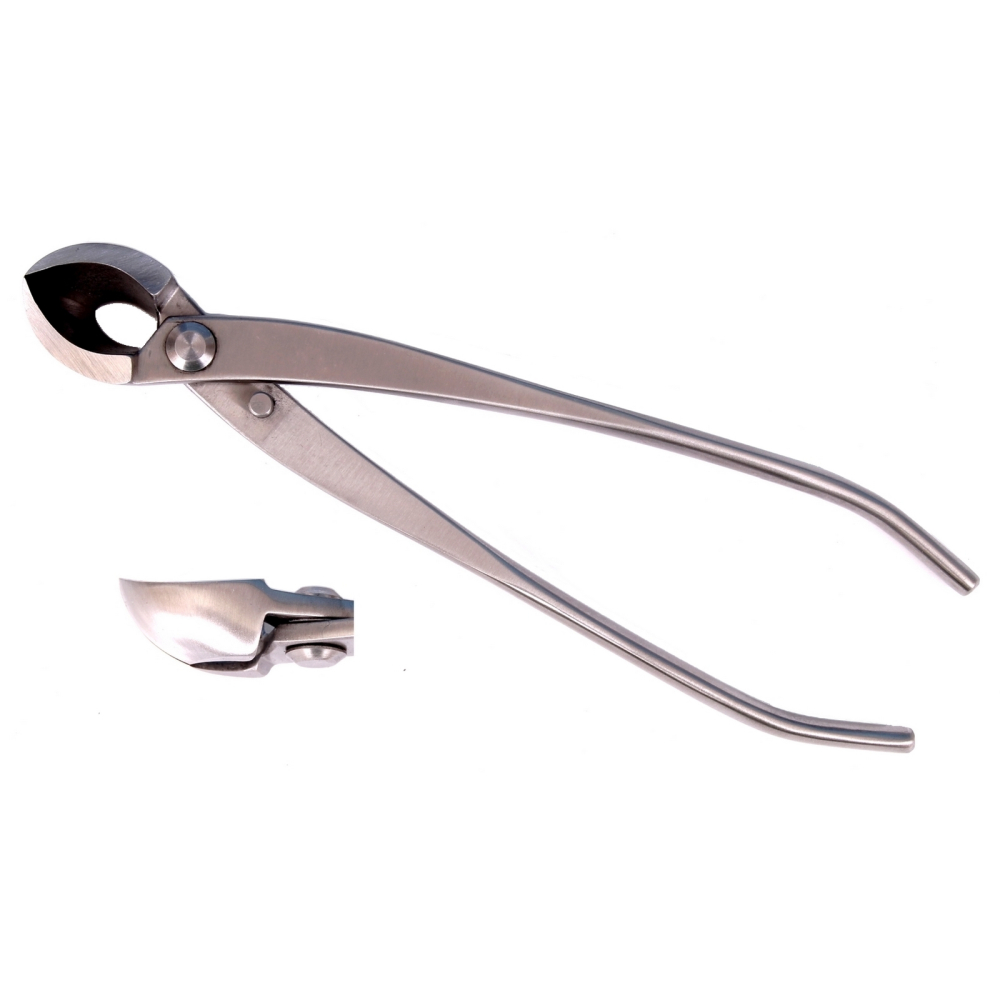 Dingmu Bonsai-Konkavzange 205 mm gebogene Schneide Edelstahl – Art. 60920