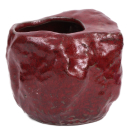 Bonsai - Schale in Felsenform 15 x 14 x 12.5 cm bordeaux  51392