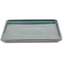 Bonsai - Untersetzer eckig 24 x 18.5 (innen 21 x 15.5) cm grün Keramik 53374