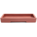 Bonsai - Suiban / Untersetzer eckig 29.5 x 17 (innen 27 x 14.5) cm rotbraun Keramik  53950
