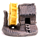 Bonsai - Figur,  Asiatische Wassermühle 9 x 6,5 x 7,5 cm  70906