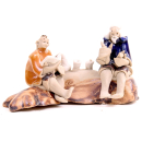 Bonsai - Figur,  Zwei Bauern bei der Pause,  ca. 9 x 4,5 x 5 cm   70918