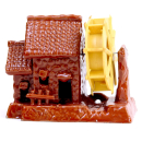 Bonsai - Figur,  Asiatische Wassermühle 10 x 5,5 x 8 cm  70927