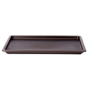 Bonsai - Untersetzer eckig ca. 34 x 26 (innen 31 x 23) cm Kunststoff braun 53041